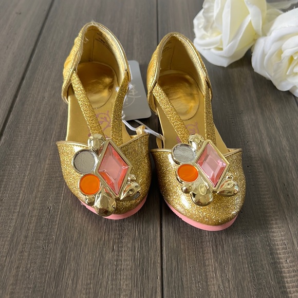 Belle Costume Shoes for Kids - Beauty & The Beast - Authentic Disney - New 7/8 - Picture 1 of 4